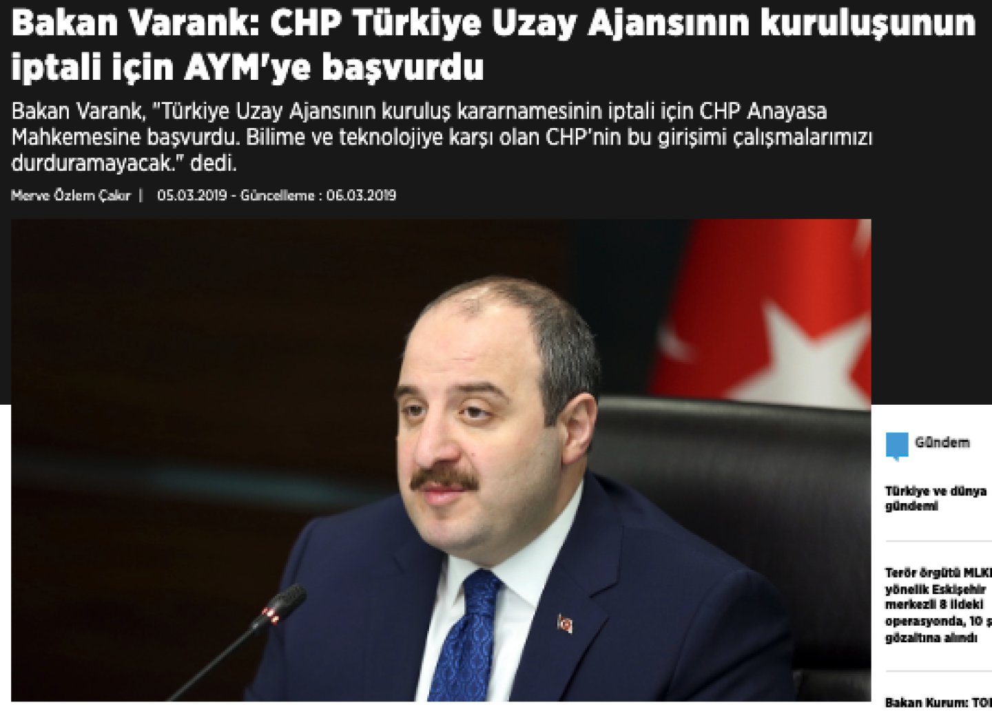 CHP T&uuml;rkiye Uzay Ajansı'nın Kapattırmak İ&ccedil;in Dava A&ccedil;tı mı? | Doğruluk Payı