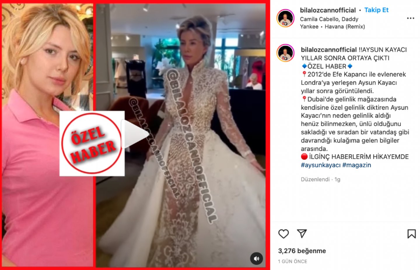 Dubaide Gelinlik Provası Yaparken Görüntülendiği İddia Edilen Kadın Aysun  Kayacı mı? | Doğruluk Payı